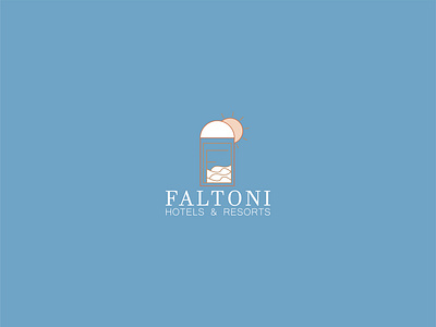 FALTONI, Hotels and resorts, company logo 3d animation branding company logo design graphic design hotel logo illustration logo motion graphics suites logo ui vector