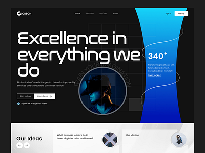 CREON - Everything We Do app branding design illustration ui ui design ux web website