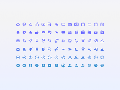 Soft app icons for a work app 〰️⚫ app brand branding icon icons mobile ui vector work