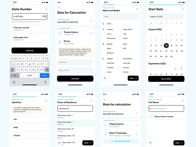 Data Form button calendar clean data form form forms onboarding search select date ui ux