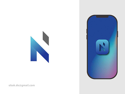 Letter N Logo abstract best logo designer brand identity branding corporate logo design growth icon letter logo letter n lettermaek logo logotype mark minimal sign tech vector