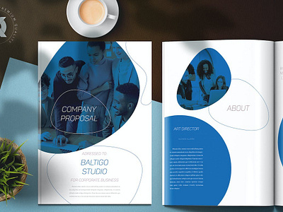 Blue Project Proposal a4 annual annual report annual report brochure bifold brochure brand identity brochure brochure design brochure template company company brochure company profile corporate brochure indesign lookbook magazine print printable proposal template