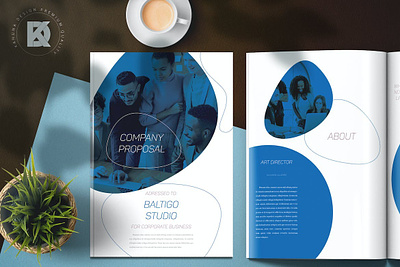 Blue Project Proposal a4 annual annual report annual report brochure bifold brochure brand identity brochure brochure design brochure template company company brochure company profile corporate brochure indesign lookbook magazine print printable proposal template