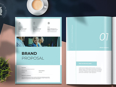Brand Proposal a4 annual report annual report brochure bifold brochure brand identity brochure brochure design brochure template company company brochure company profile corporate brochure design indesign lookbook magazine print printable proposal template
