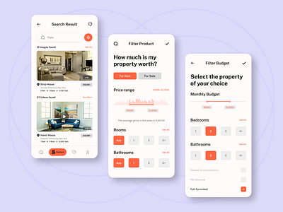 Real Estate App UI agent apartment app design broker building clean ui design estate home housing minimal mobile design mobile ui property app real estate real estate agency real estate design rent ui ui design