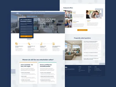 Real estate company website design company design homepage housing interface modern real estate ui ux ui design web design website