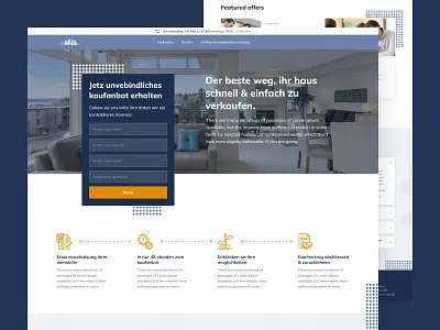 Real estate company website design company design homepage housing interface modern real estate ui ui ux ui design web design website