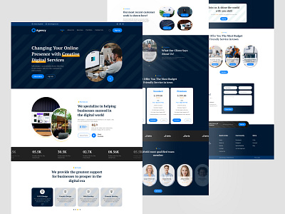 Agency Web UI design ui ui design ux ux design web web design