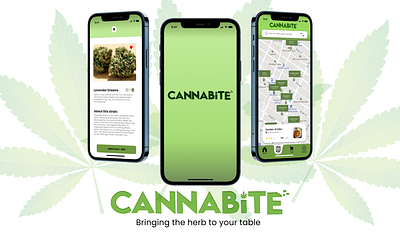 Cannabite android app app design brand design branding cannabis iphone logo mobile typography ui ux vector