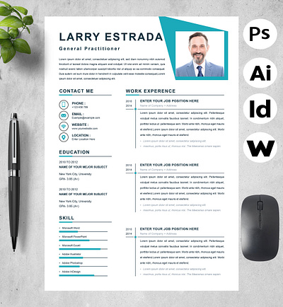 General Practitioner Resume Template resume infographic