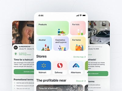Edadil.Yandex - Concept iOS App courier delivery design figma food grocery portfoliio portfolio product design ui ux walmart