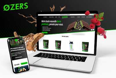 ØZERS - Optimized E-Commerce Web Design for a Committed Fitness e commerce fitness nutrition uiux web design web development