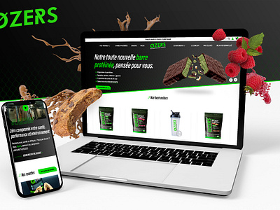 ØZERS - Optimized E-Commerce Web Design for a Committed Fitness e commerce fitness nutrition uiux web design web development