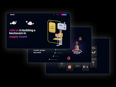 Website-Careers Page 3d animation app branding design graphic design ui ux website