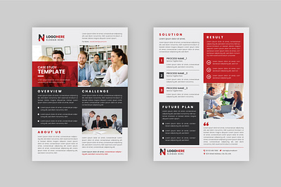 Case Study Template business card design case study creative design graphic design template vector