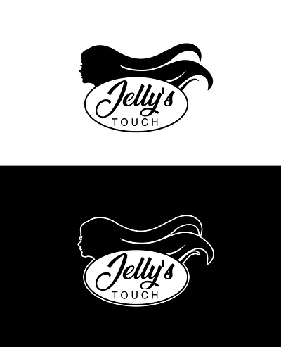 Jelly's Touch | Hair Logo Design | Brand beauty inspiration beauty logo beauty logo design branding identity fashion design fashion logo hair design hair logo wig logo