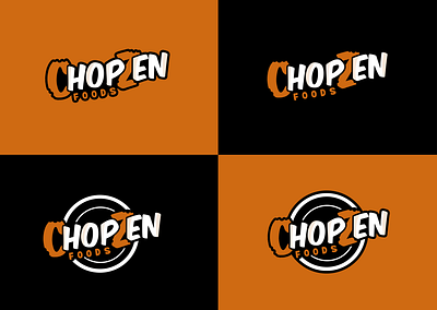 Chopzen | Brand | Restaurant logo chef logo colorful logo food branding food logo food logo design resstaurant logo restaurant logo design typography logo