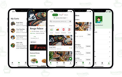 Mobile App - Food delivery app app app design delivery food food app food delivery food delivery service food dlivery app food order mobile app mobile app design mobile design mobile ui ui ui design