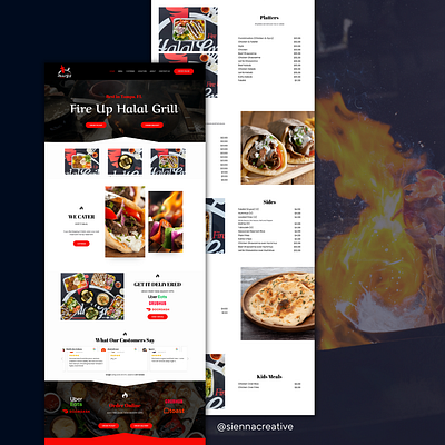 Restaurant Website Design restaurant website ui ux web design website design website development