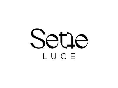 Sette Luce Logo Design - Version 1 branding design figma graphic design icon design illustration lighting logo logo design logo icon logotype sette seven symbol