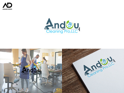 Andou Cleaning Pro LLC branding design design art graphic design illustration logo photoshop portfolio ui vector