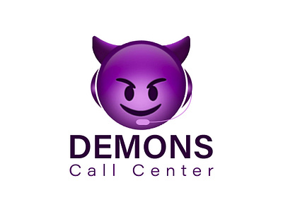 Demons call center logo design brand identity branding design graphic design illustration logo logo design ui ux vector
