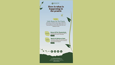 Spring Creek Email and Handbill branding design graphic design typography