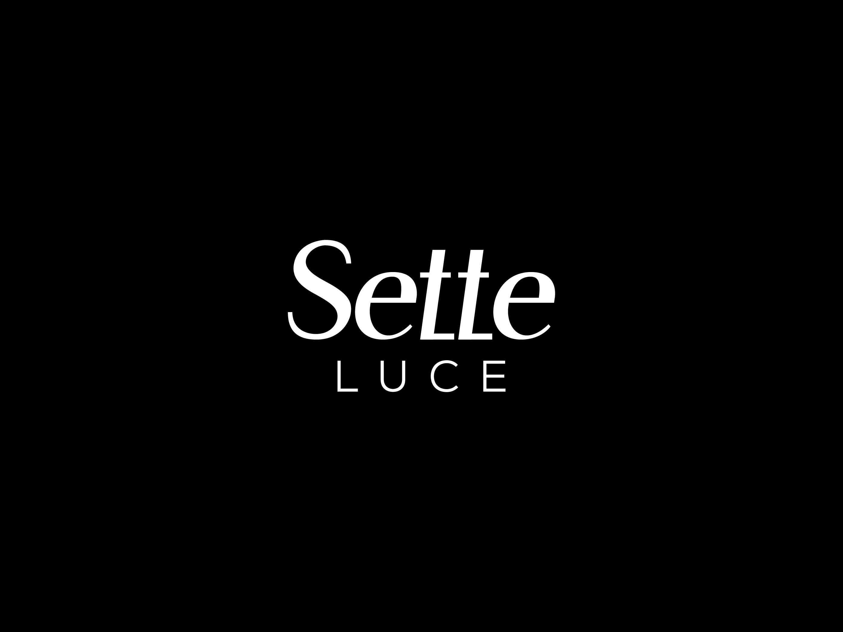 Sette Luce Logo Design - Version 2 branding design graphic design icon design lighting logo logo design logo icon logotype sette seven