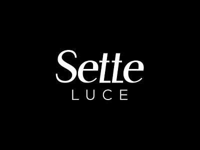 Sette Luce Logo Design - Version 2 branding design graphic design icon design lighting logo logo design logo icon logotype sette seven