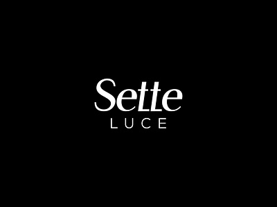 Sette Luce Logo Design - Version 2 branding design graphic design icon design lighting logo logo design logo icon logotype sette seven