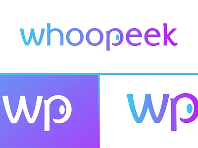 Whoopeek Logo design app branding design graphic design illustration logo typography ui ux vector