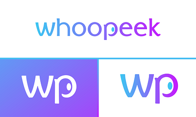 Whoopeek Logo design app branding design graphic design illustration logo typography ui ux vector