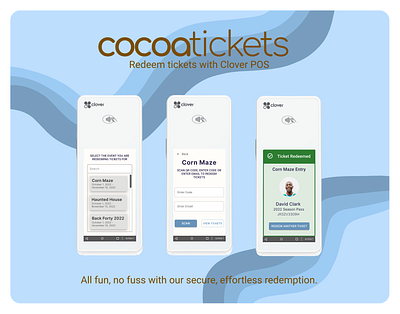 Cocoa Tickets Redemption Ad 70s branding clover design digitalart mockups ux uxdesign uxui