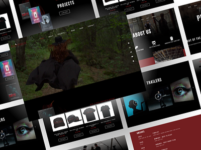 Film Production Website design film company ui ux web design website design website development