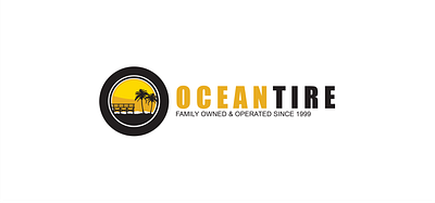 Ocean Tire Logo branding design graphic design illustration logo typography vector