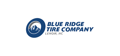 Blue Ridge Tire Company Logo branding design graphic design illustration logo typography vector