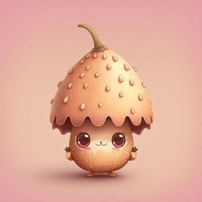 Aegaion Blockchain Game Acorn Character 3d app design branding character design gaming graphic design illustration website design