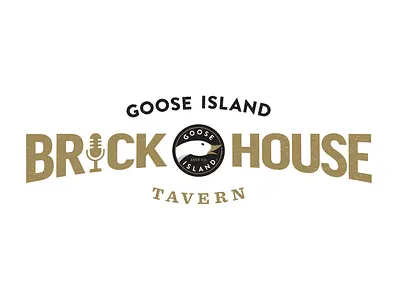 Goose Island Brick House Logo branding design graphic design illustration logo typography vector