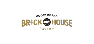 Goose Island Brick House Logo branding design graphic design illustration logo typography vector