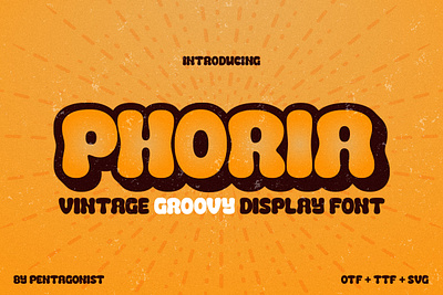Phoria | Groovy Display canva classic classy decorative display fancy fashion festival font groovy magazine modern music retro style stylish trend trendy typeface vintage