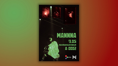 Poster design for the artist "Mannna" banner banner design design graphic design