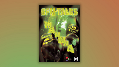 Poster design for the university event "BFM Talks" banner banner design design graphic design poster