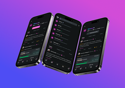 Follow and discover hashtags colors design gradients ios ui ux