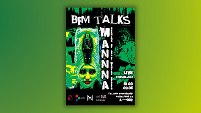 Poster design for the event "BFM Talks" banner banner design design