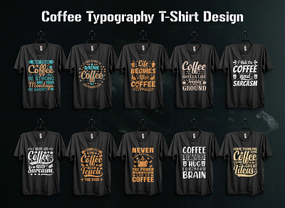 Coffee Typography T-Shirt Design adobe illustrator coffee typography t shirt design design graphic design graphic designer t shirt t shirt design trendy t shirt trendy t shirt design typography typography t shirt typography t shirt design