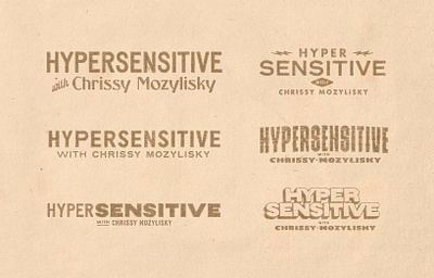 Roughs from Hypersensitive Podcast grain hypersensitive noise patina presentation retro rough texture tgts truegrittexturesupply typography vintage weathered wordmark