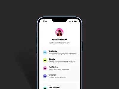Mobile Profile Page design mobile mobiledesign profilepage ui uidesign