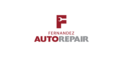 Fernandez Auto Repair Logo branding design graphic design illustration logo typography vector