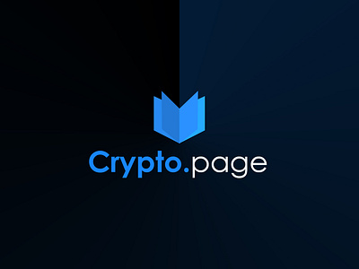 Crypto.page book brand branding btc crypto currency design graphic design guideline icon logo logos logotype money symbol typography vector