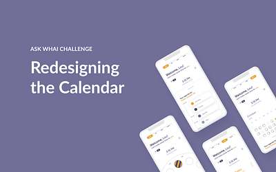 Calendar Redesign app branding design ui